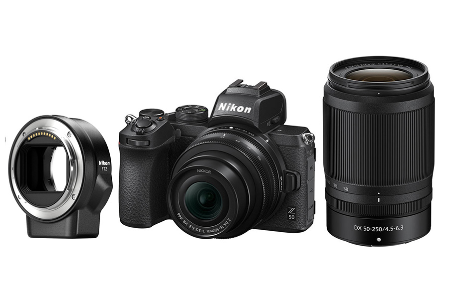 Nikon Z50 kit + 16-50 + 50-250 + FTZ